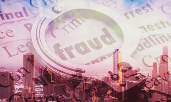 The word fraud circled